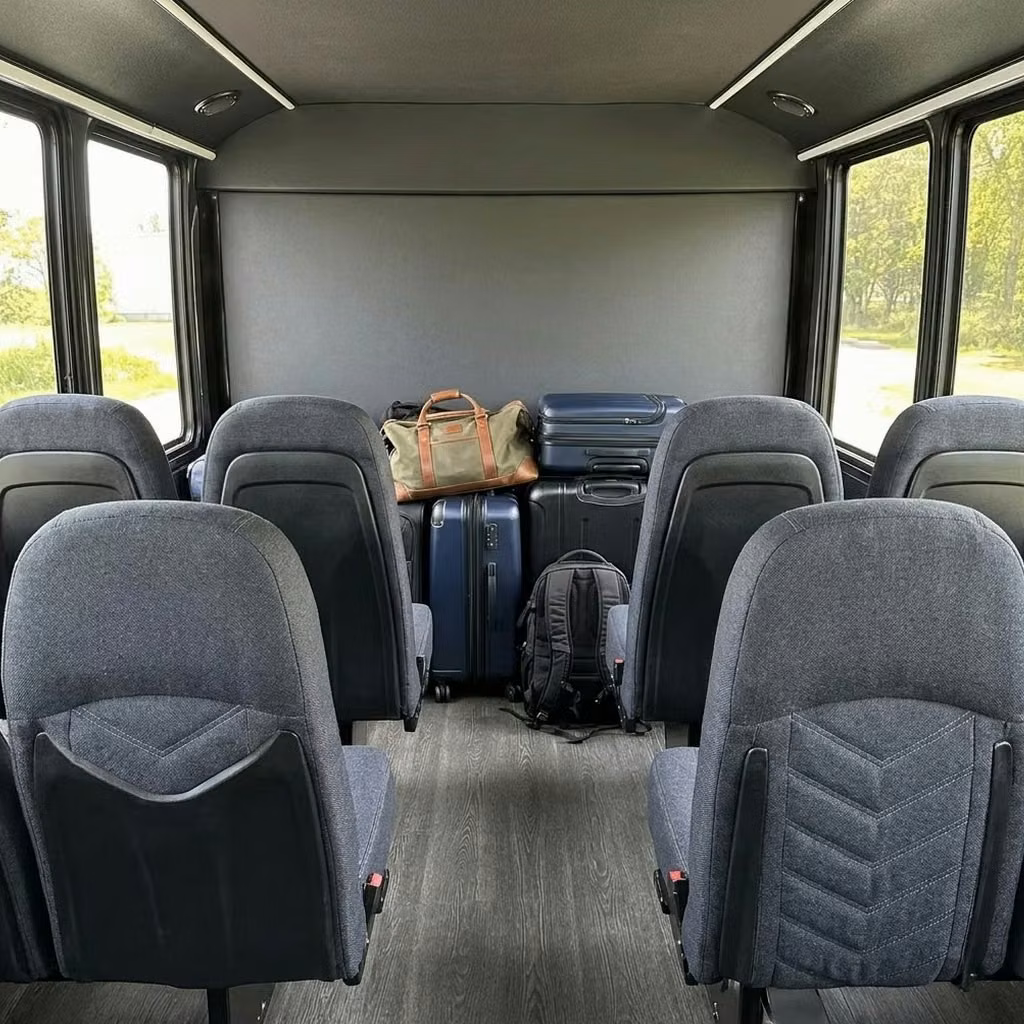 wheat ridge 25 passenger minibus luggage area