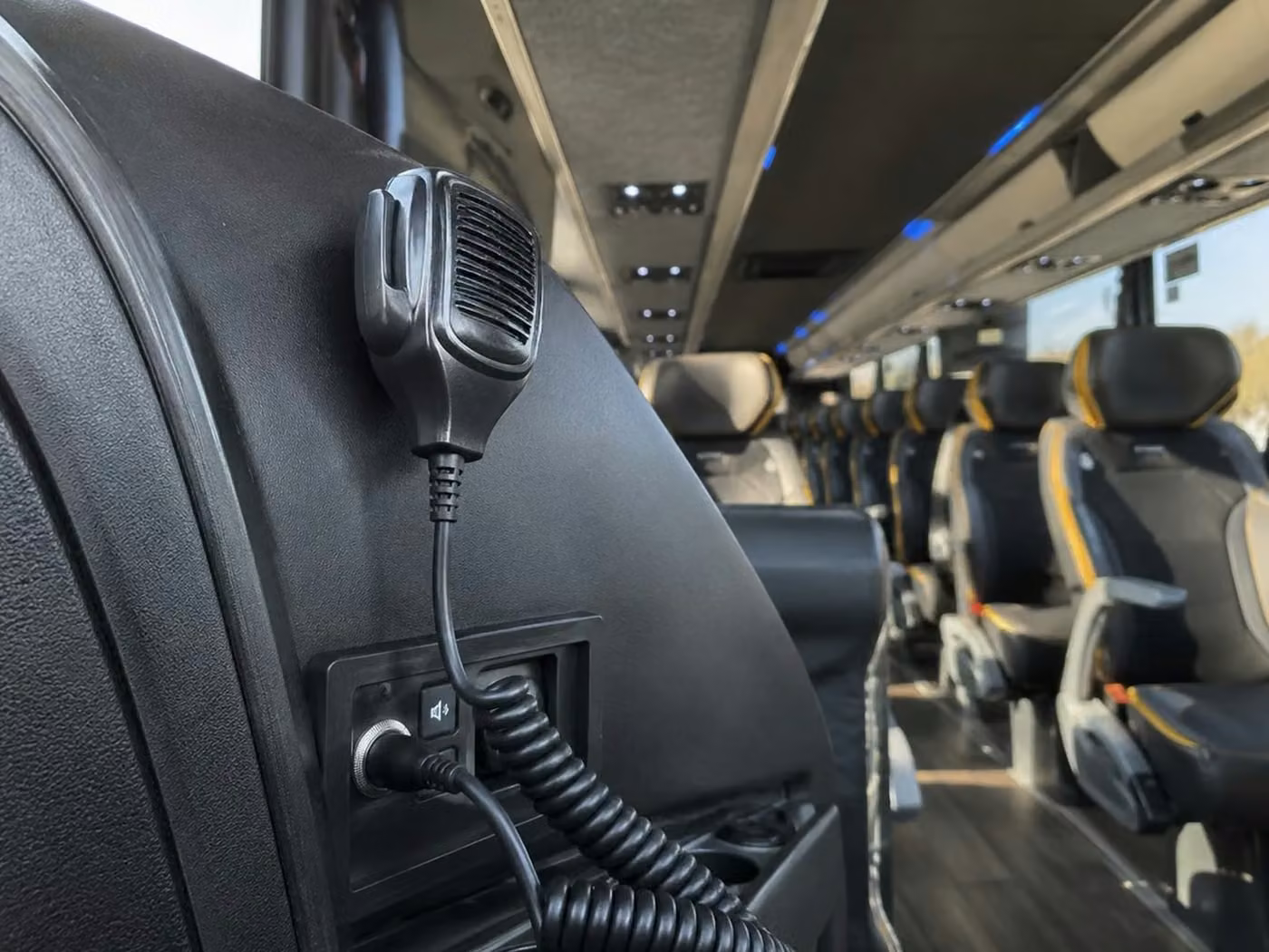 wheat ridge 56 passenger charter bus pa system