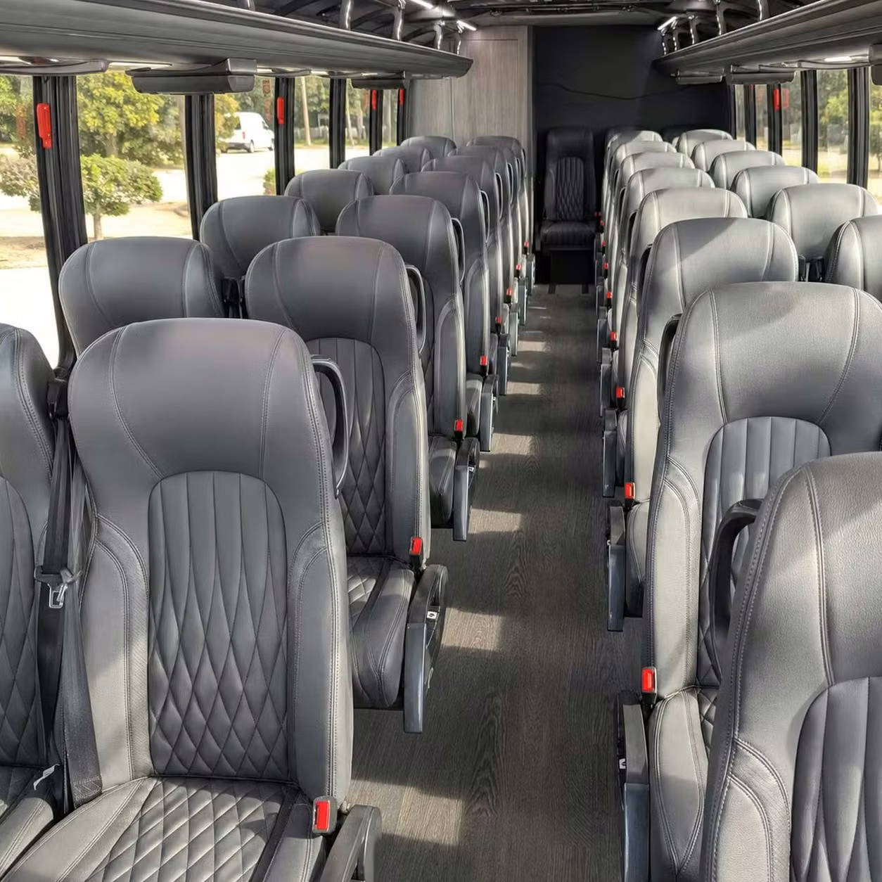 28 passenger minibus interior